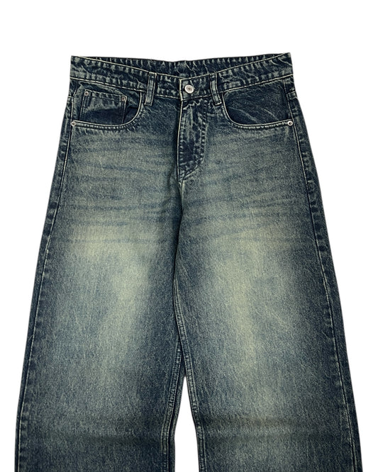 Smoky Vintage Wash Wide Fit Denim
