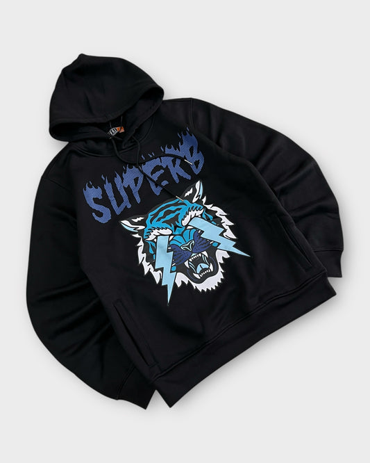 Regular Fit 310 GSM Cozy Hoodie - Black