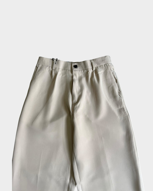 Baggy Pleated Trouser - Beige