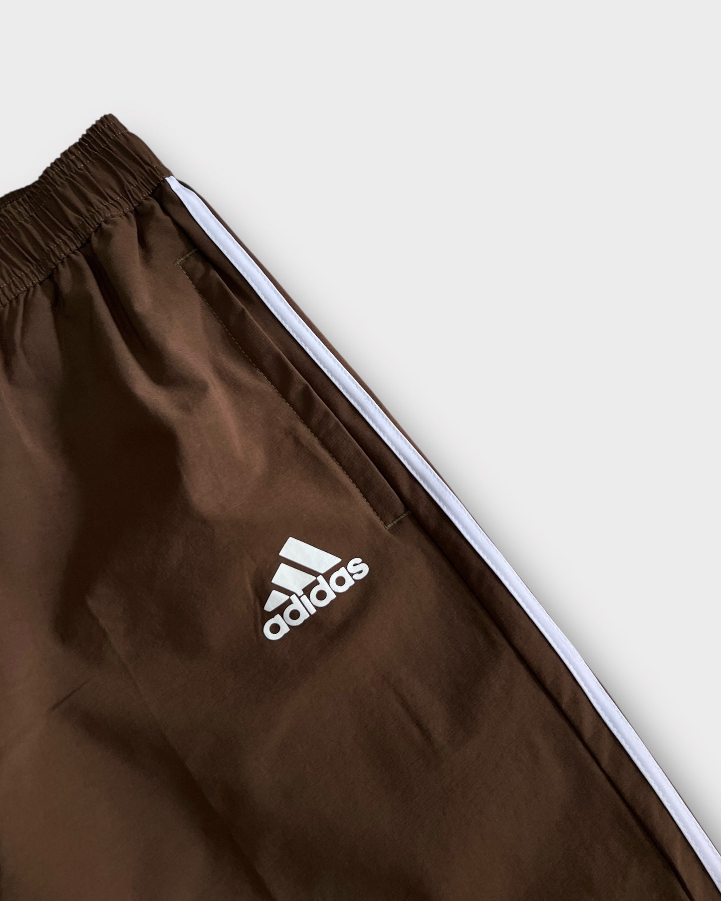Baggy 3 Stripes Track Pant - Brown