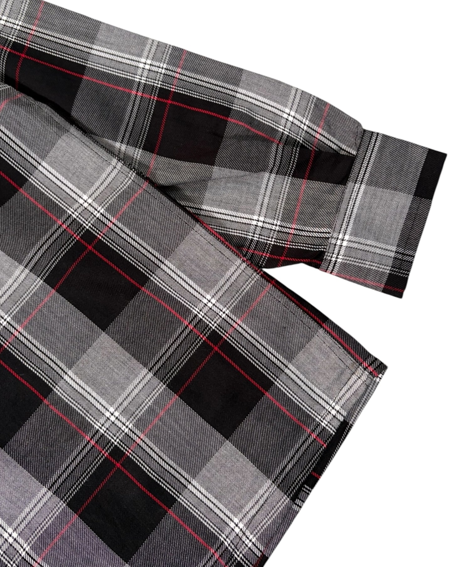Black Savage Base Boxy Check Shirt