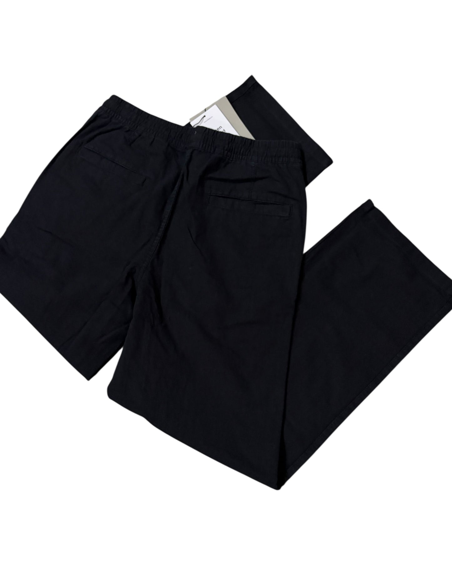 Linen Baggy Pants - Black