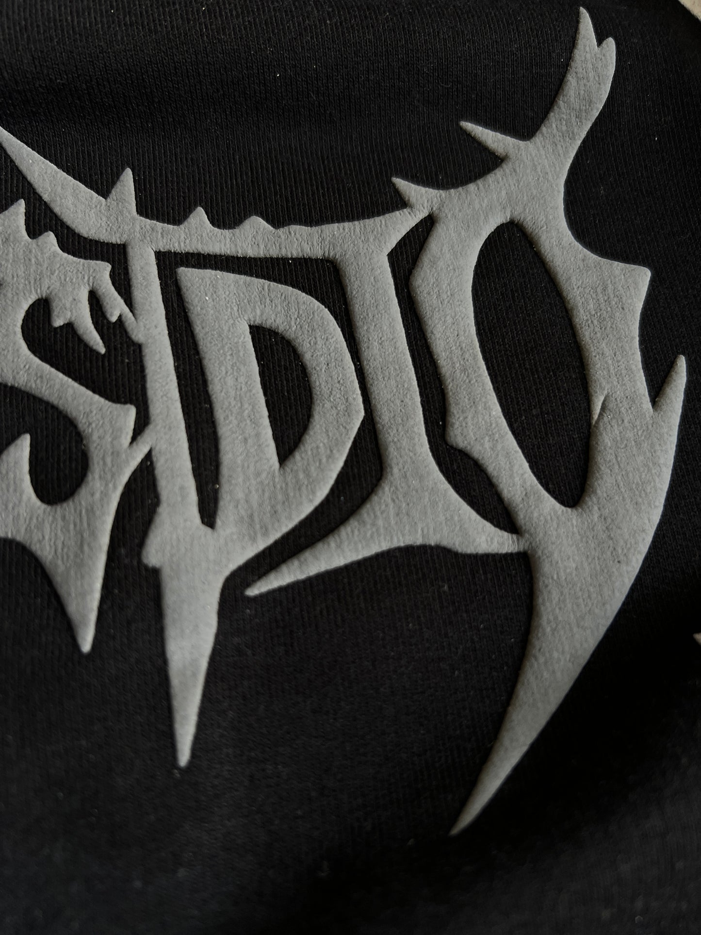 Cosmic Flame Long Sleeve Tshirt - Black