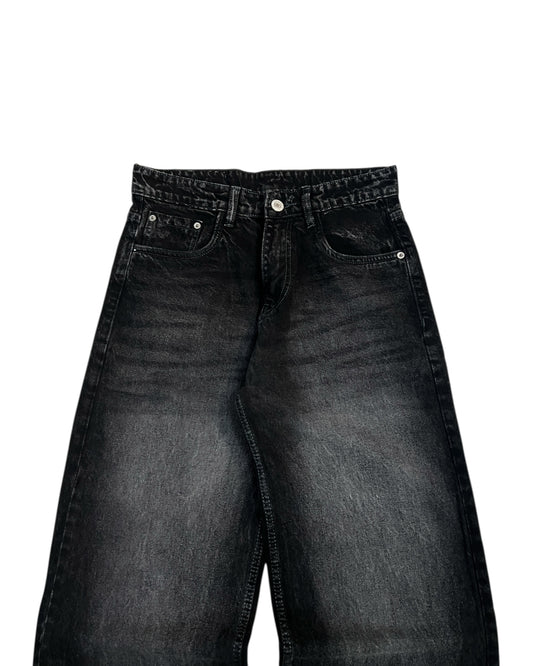 Dark Carbon Wash Wide Fit Denim