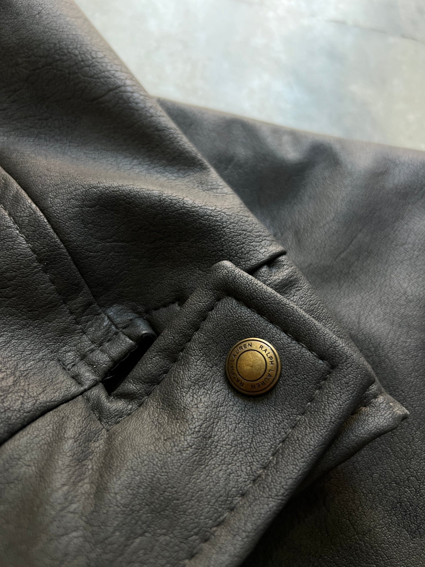 Vintage Zip Leather Jacket