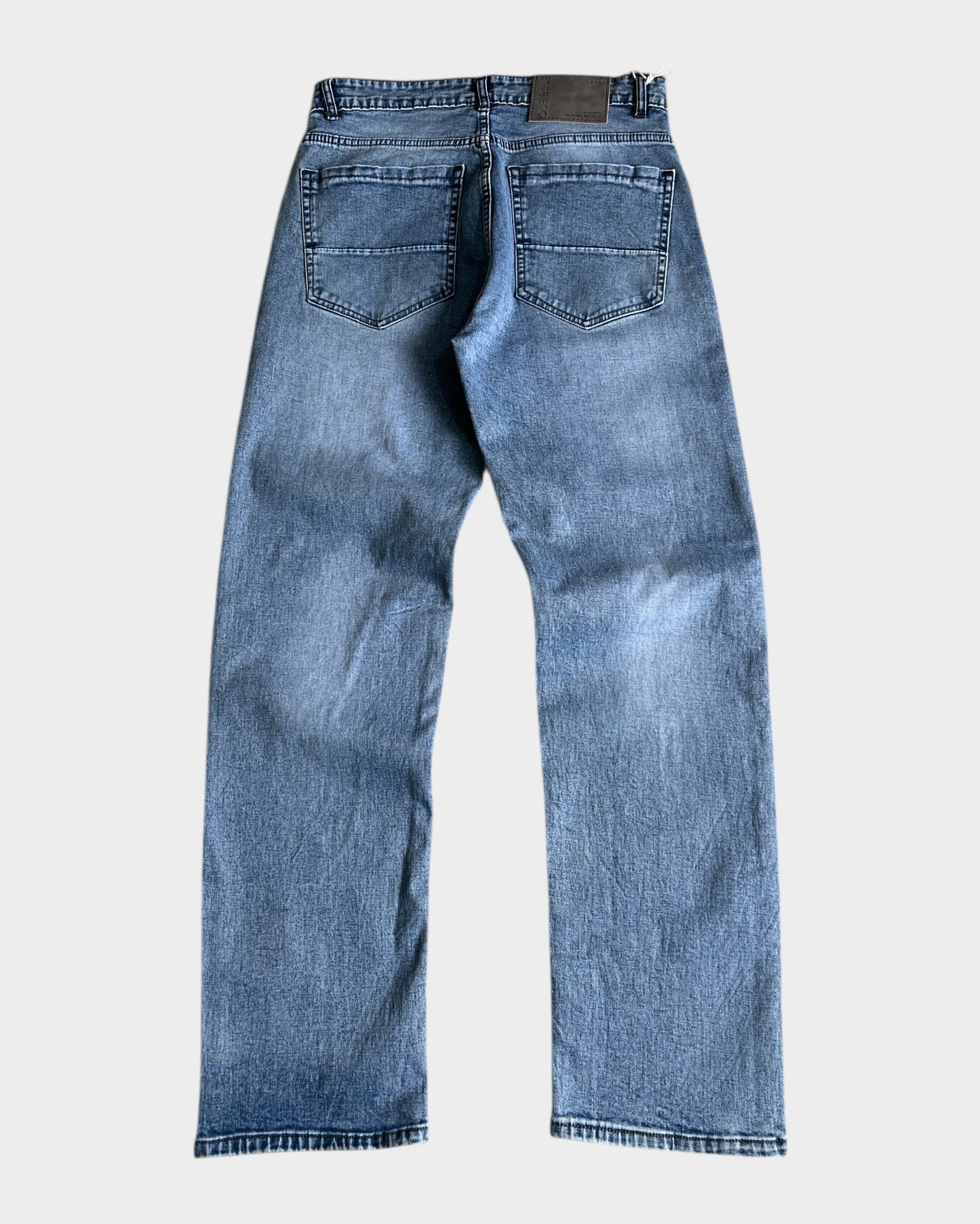 Light Blue Straight Stretch Denim