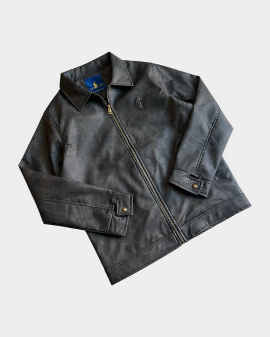 Vintage Zip Leather Jacket