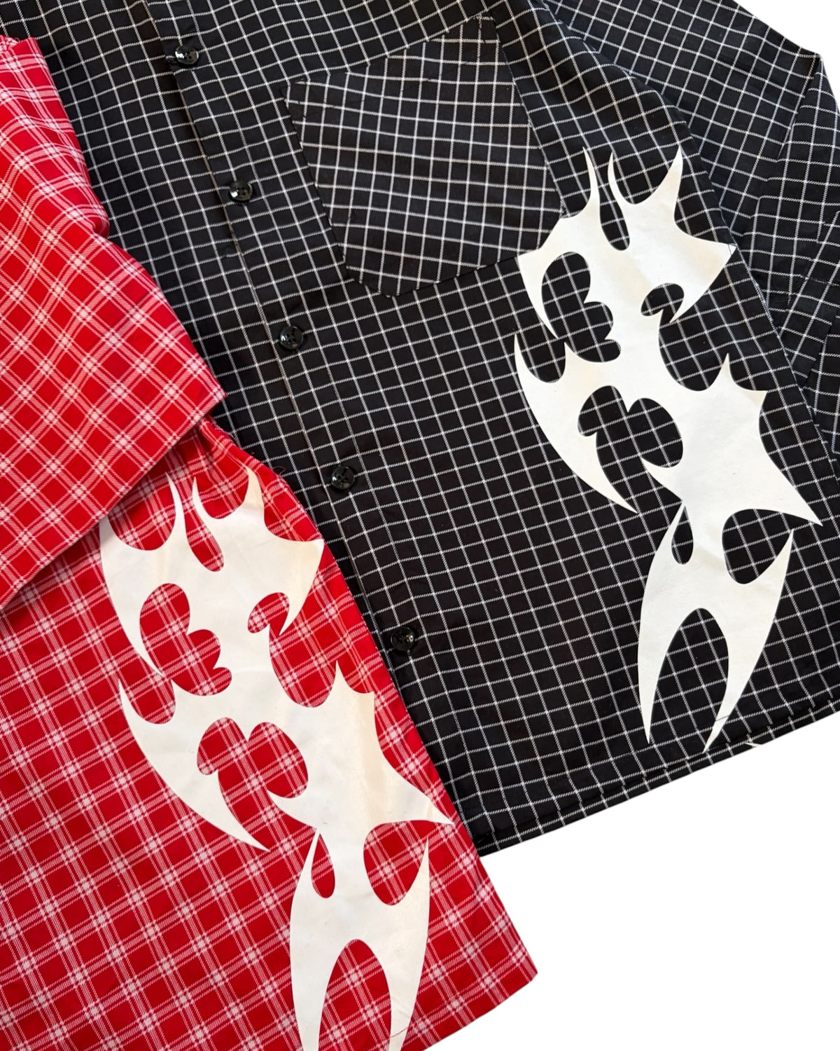 Red Check Boxy Pure Cotton Shirt