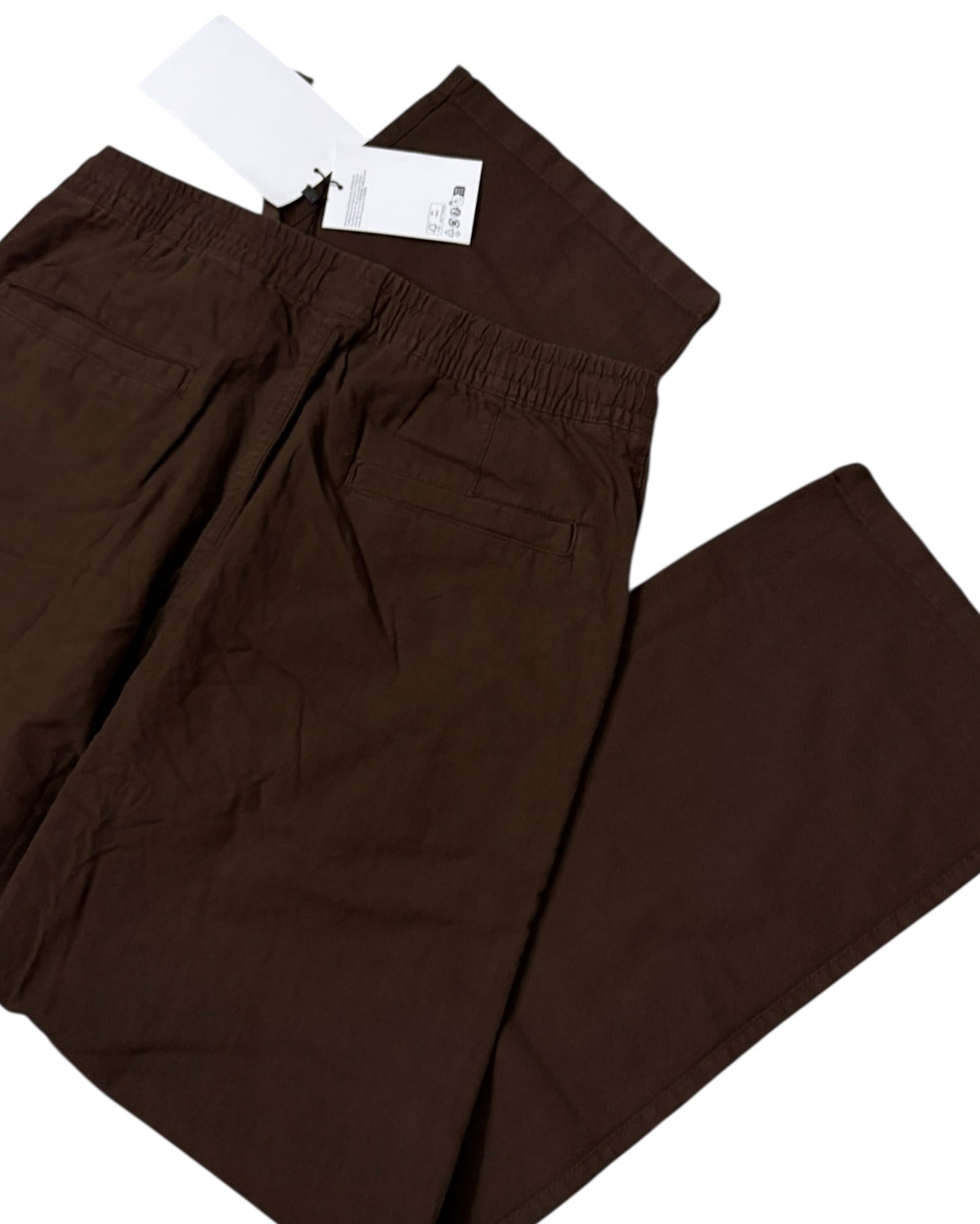 Linen Baggy Pants - Dark Brown