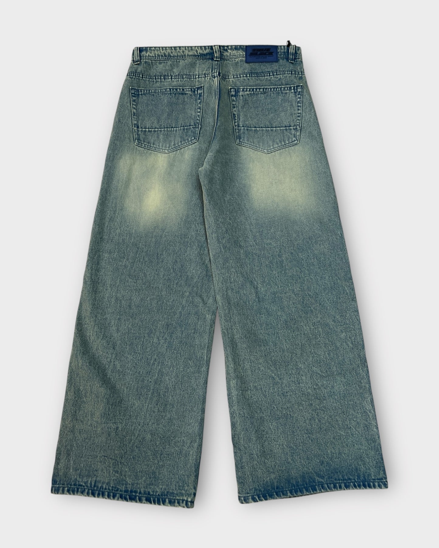 Green Tint Vintage Wide Leg Denim