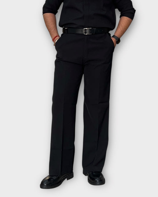 Imported Japanese Fabric Tailored Pants - Straight Semi-Bootcut