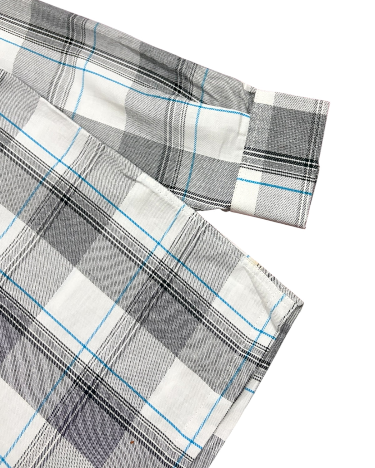 White Savage Base Boxy Check Shirt
