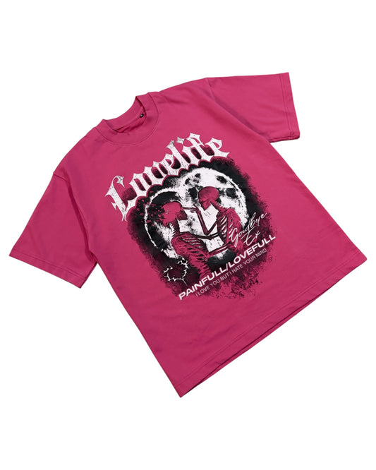 Oversized Baggy T-shirt - Pink
