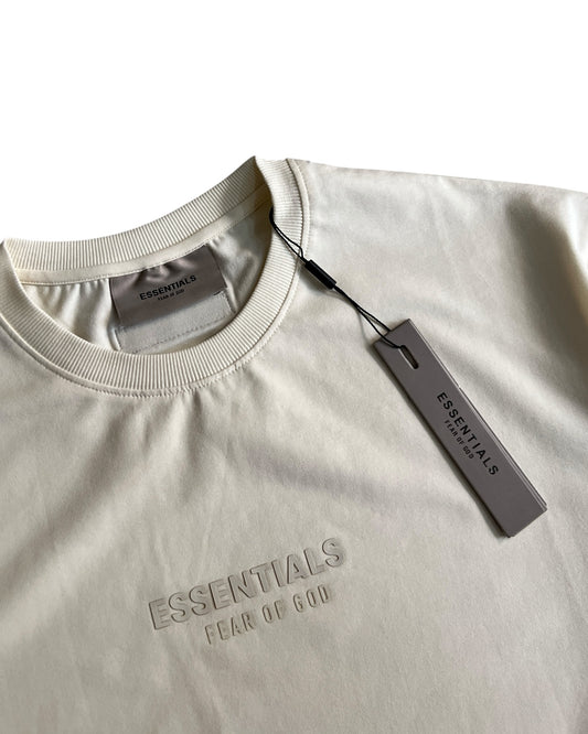 Essentials Logo T-Shirt - Bone White
