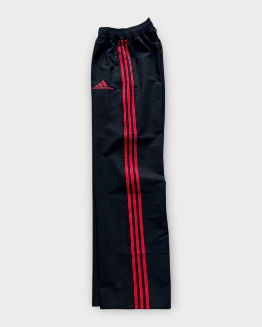 Baggy 3 Stripes Track Pant - Black/Red