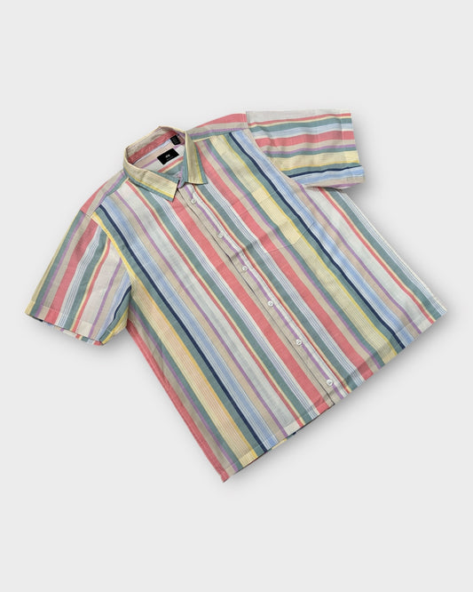 Retro Stripe Boxy Shirt