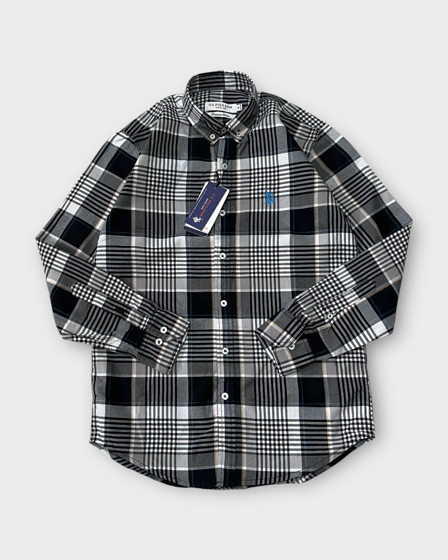 Classic Black Check Shirt Regular Fit