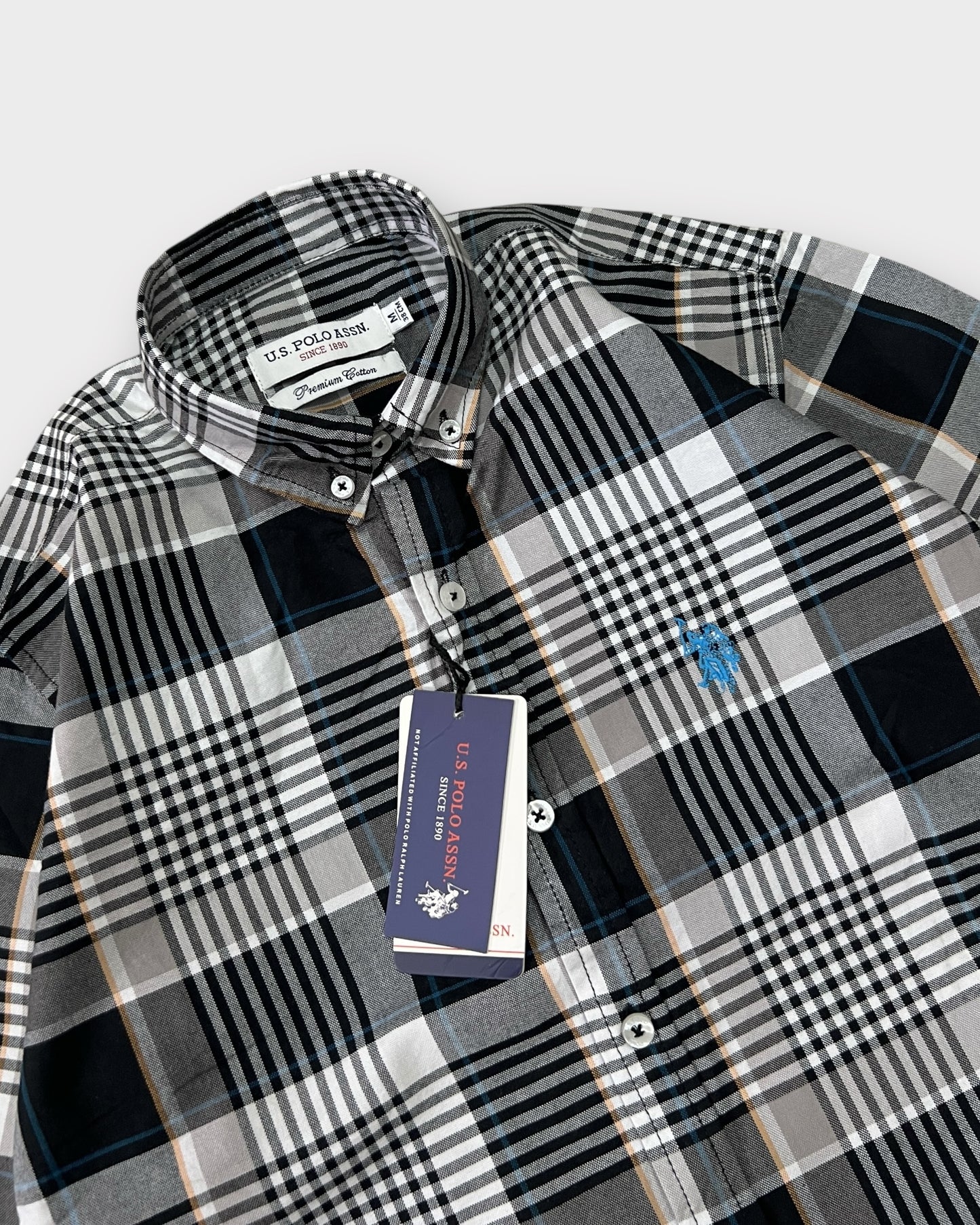 Classic Black Check Shirt Regular Fit
