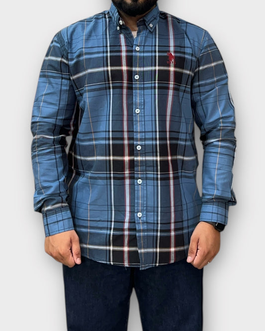 Classic Blue Check Shirt Regular Fit