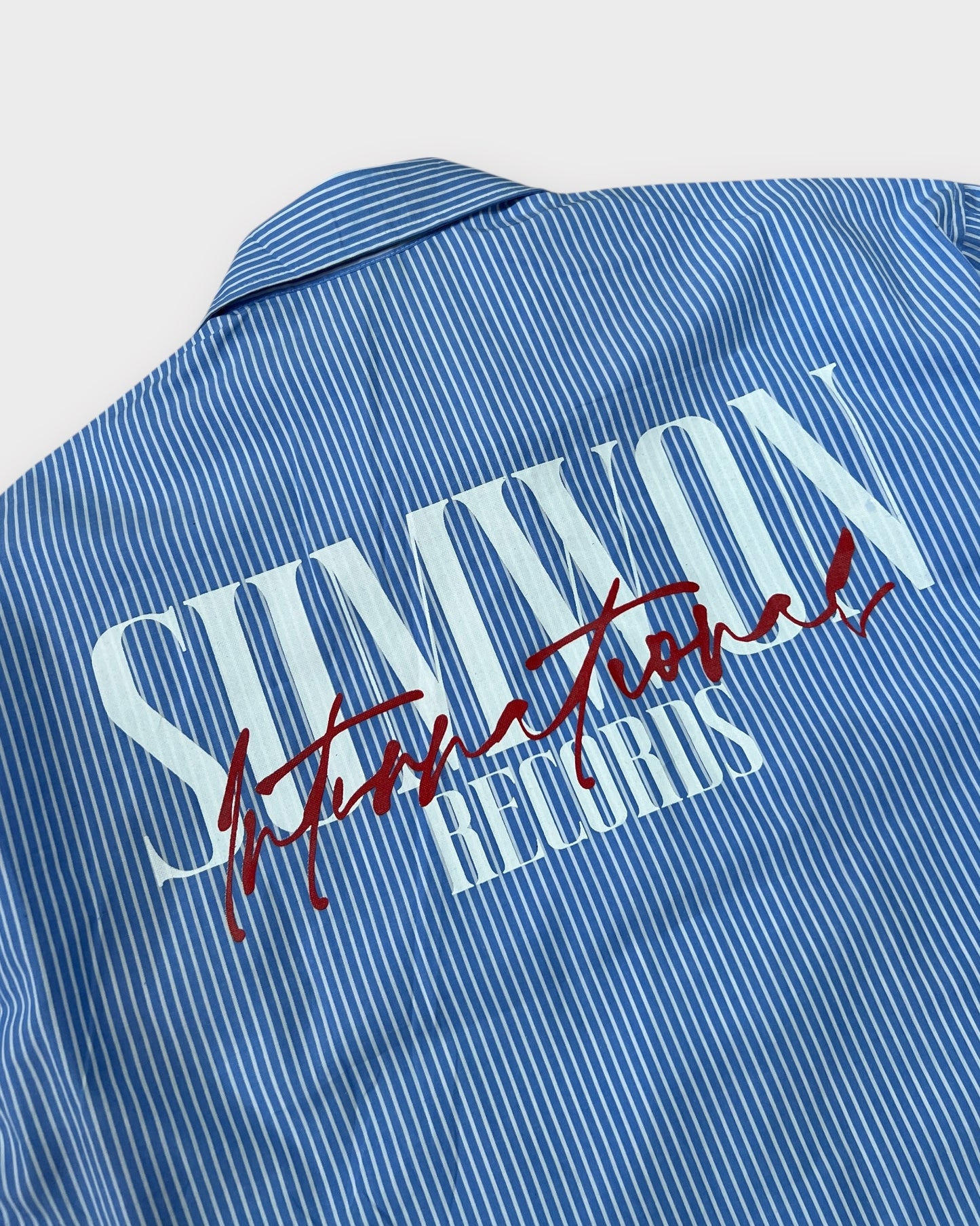 Blue Striped Street Boxy Cut Shirt