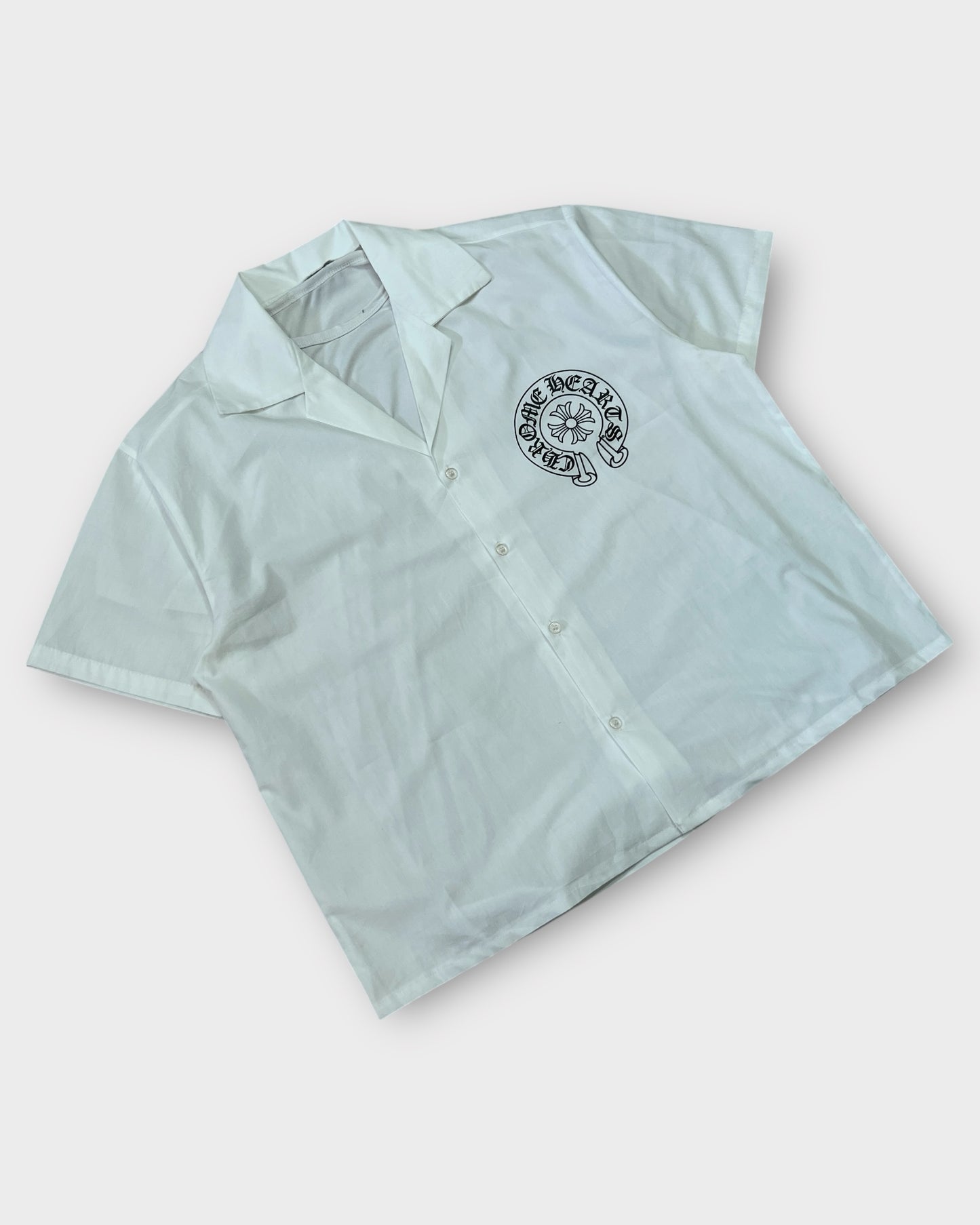 White Chrome Street Boxy Cut Shirt