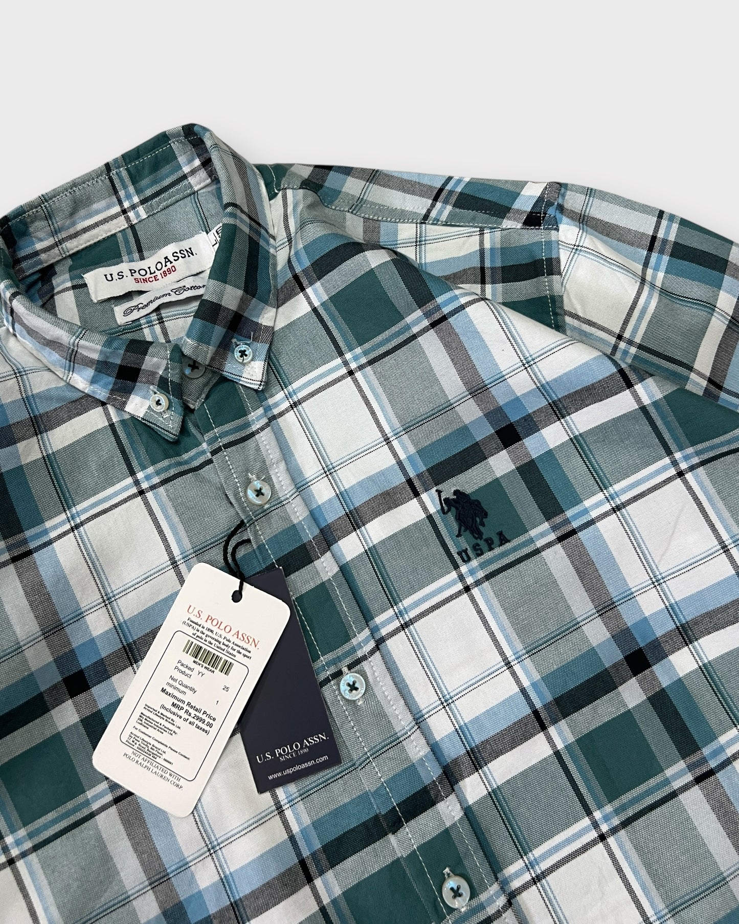 Classic Green Check Shirt Regular Fit
