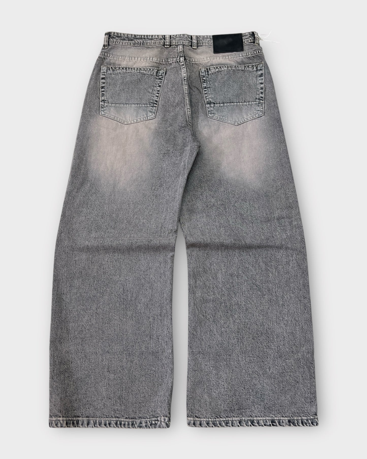 Tinted Grey Wide Leg Denim