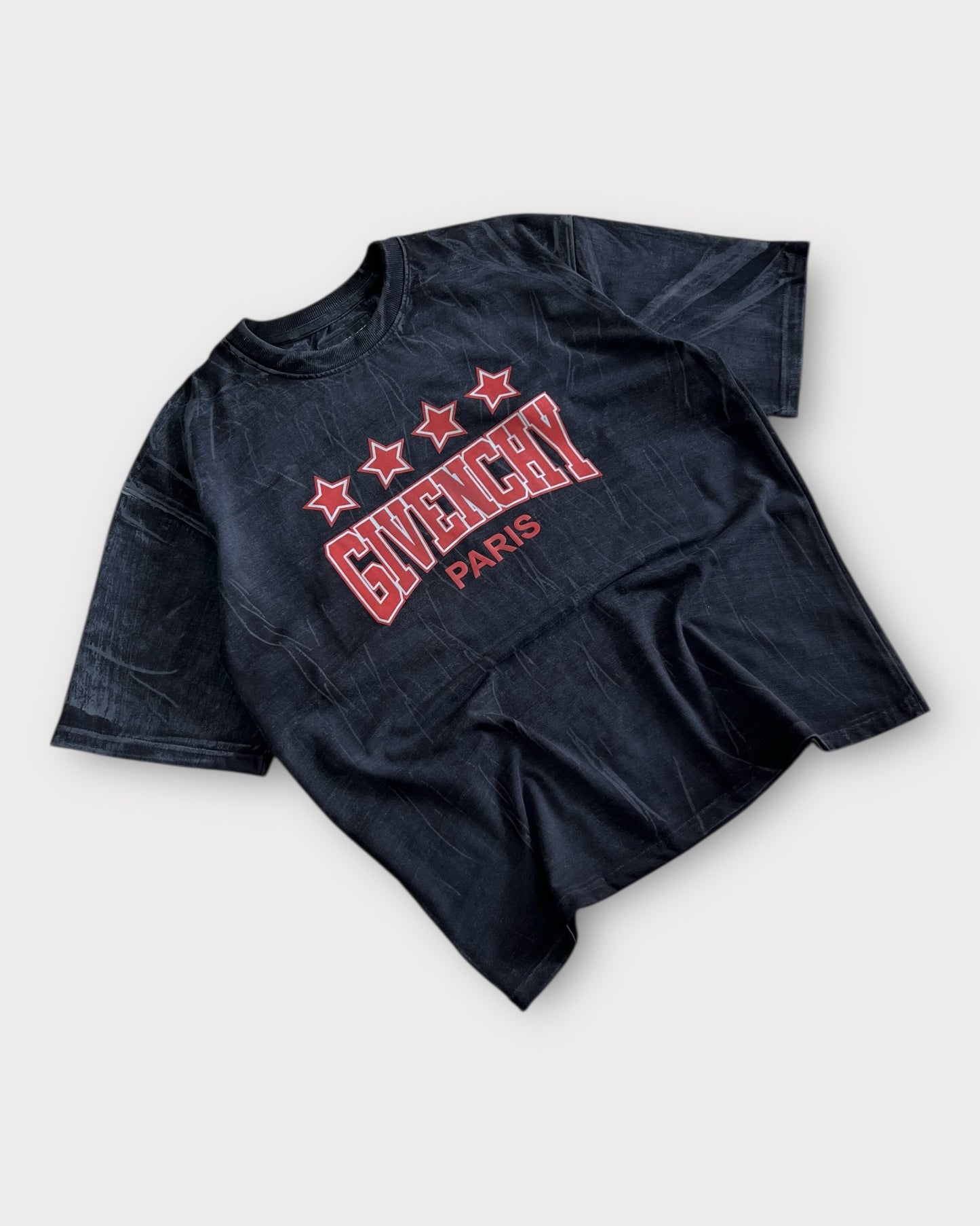 Washed Graphic T-shirt - Charcoal Black