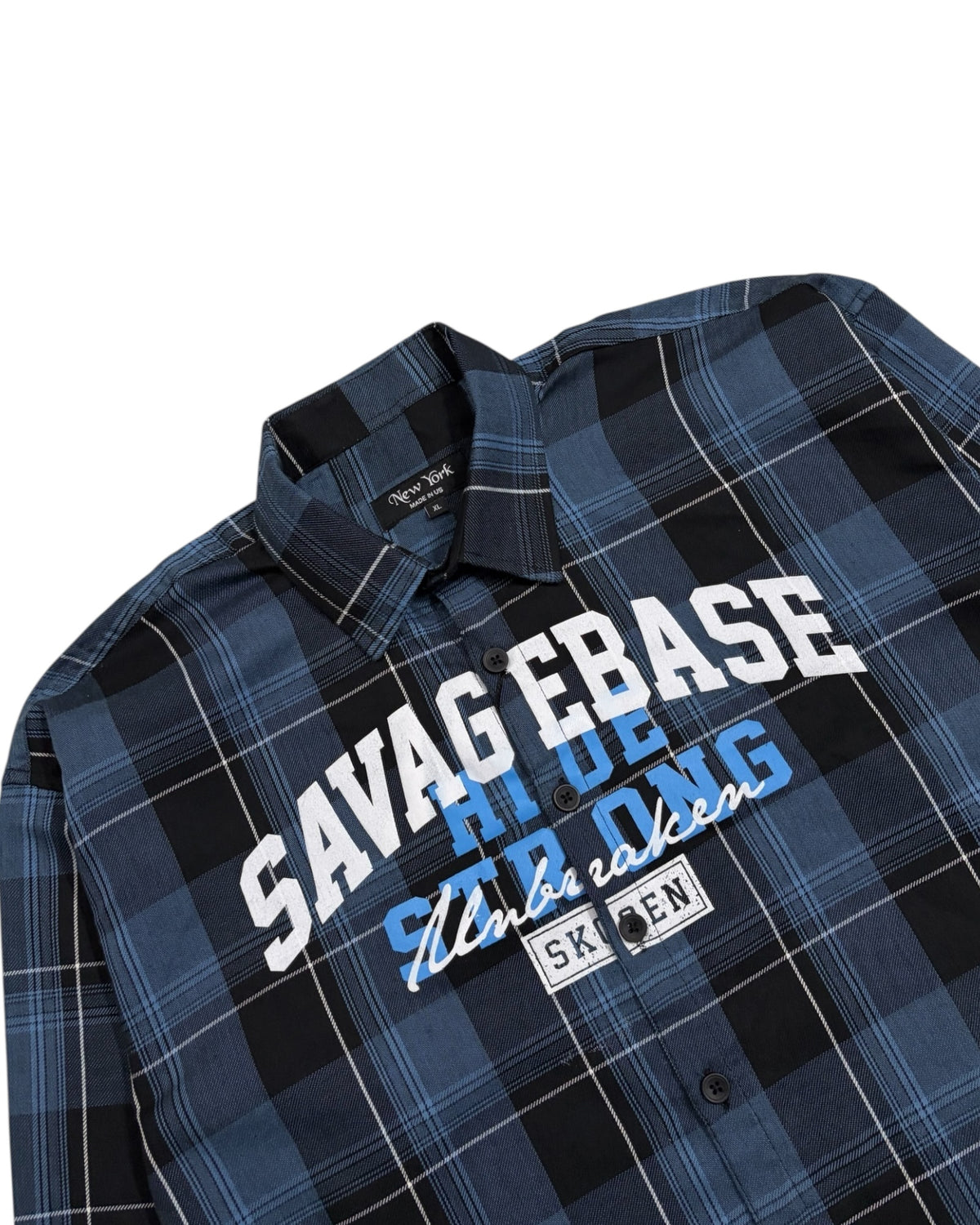 Blue Savage Base Boxy Check Shirt