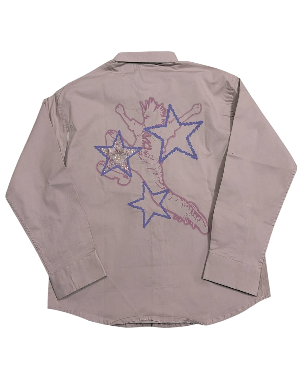 Saint Heavy Loose Baggy Shirt - Dusty Pink
