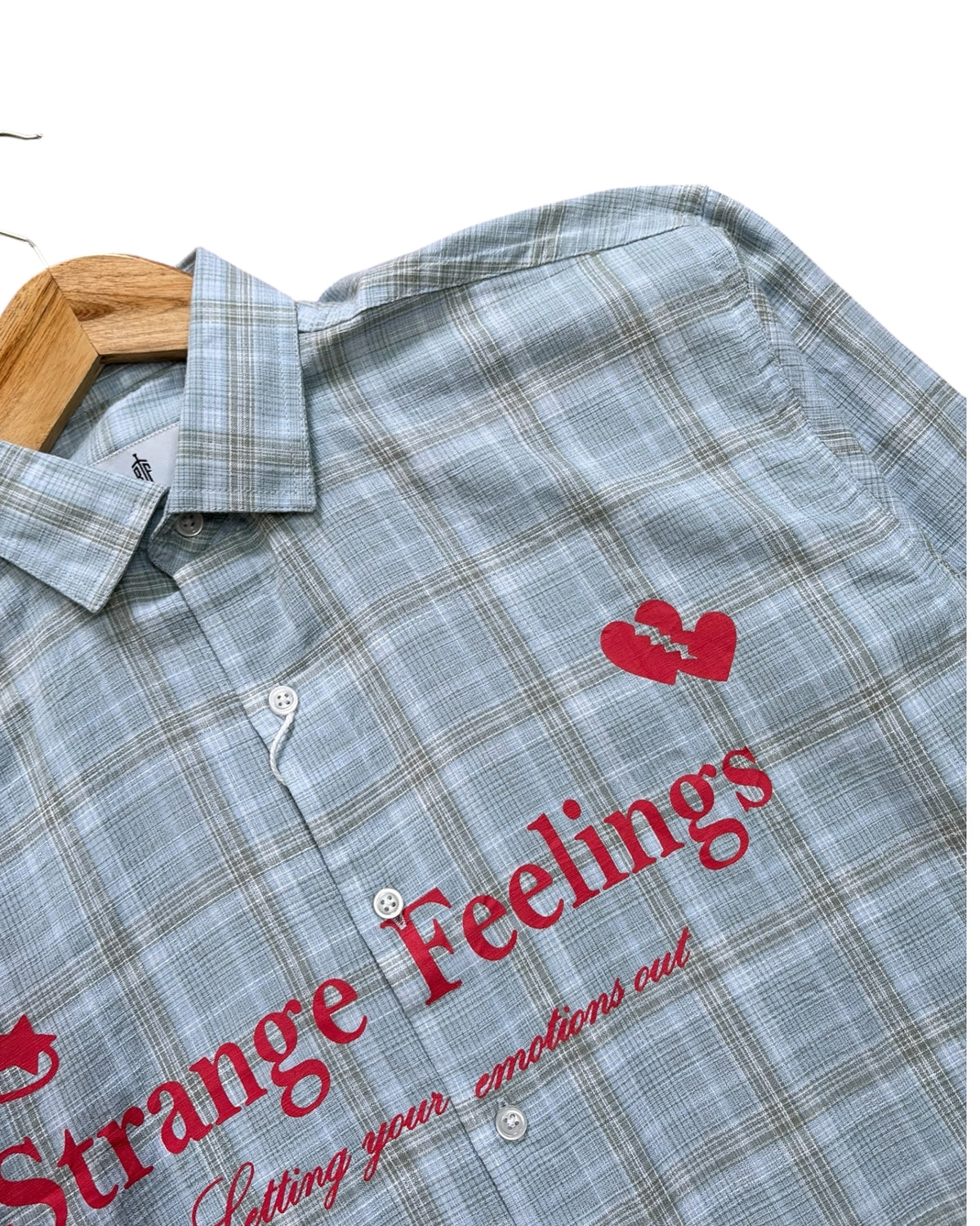 Strange Feelings Loose Boxy Shirt - Blue