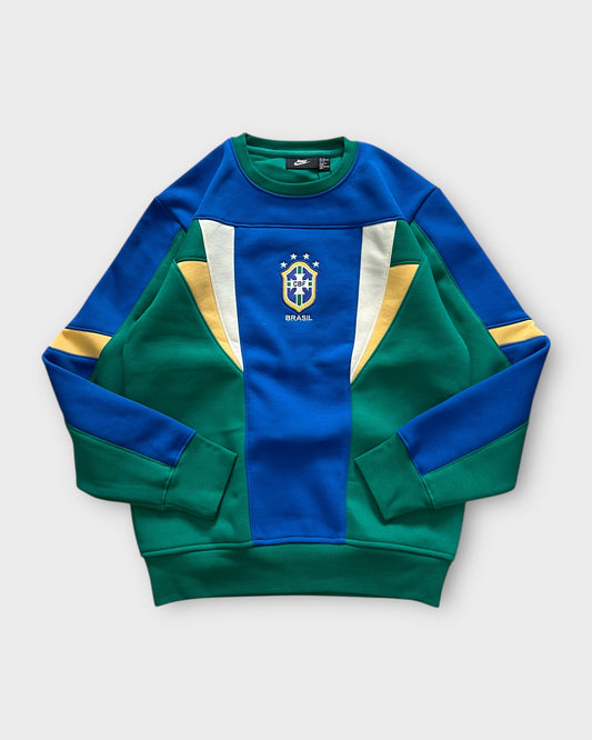 Team Brazil Panel Crewneck "400+ GSM" - Green/Blue