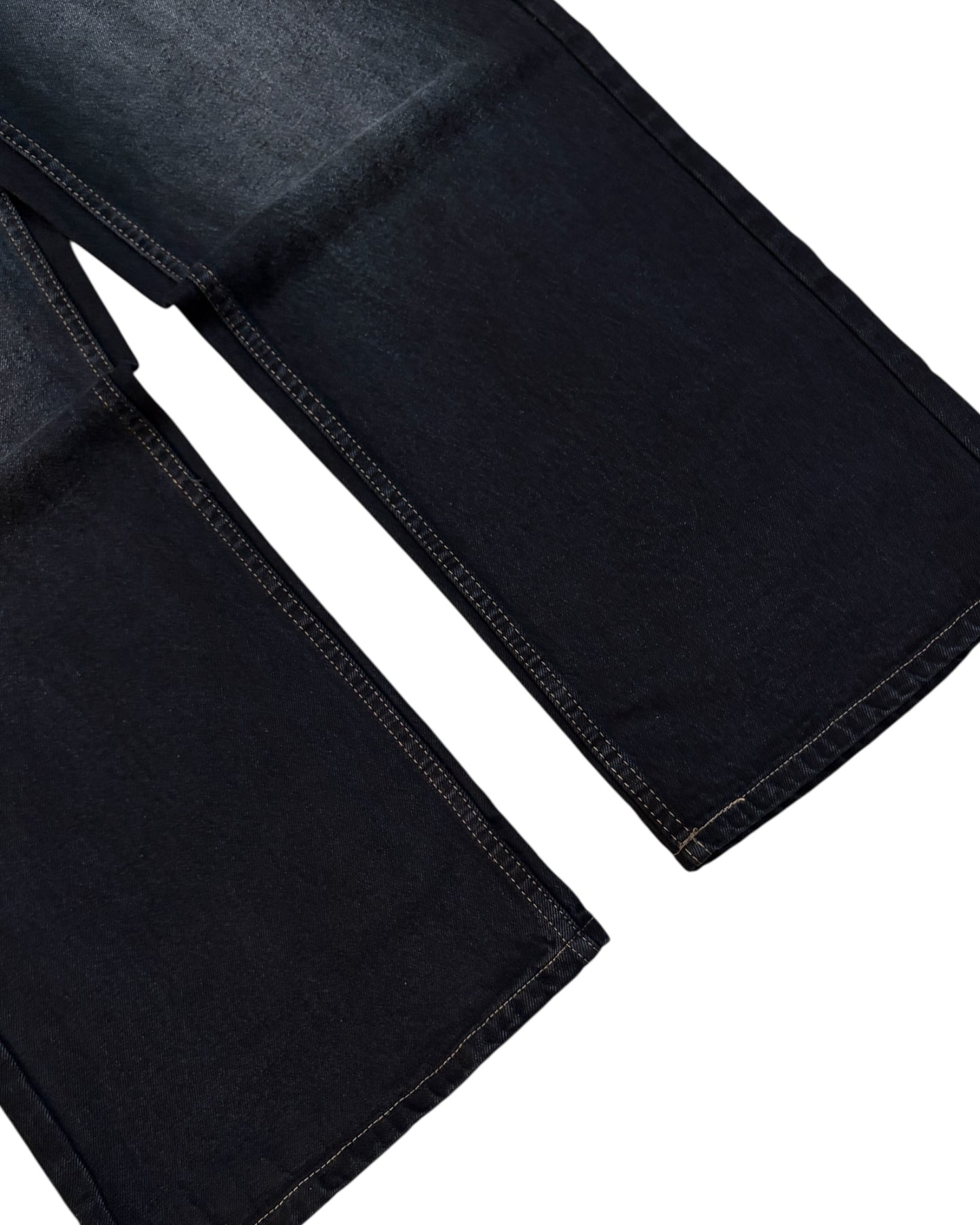 Dark Black Faded Super Baggy Fit Jeans