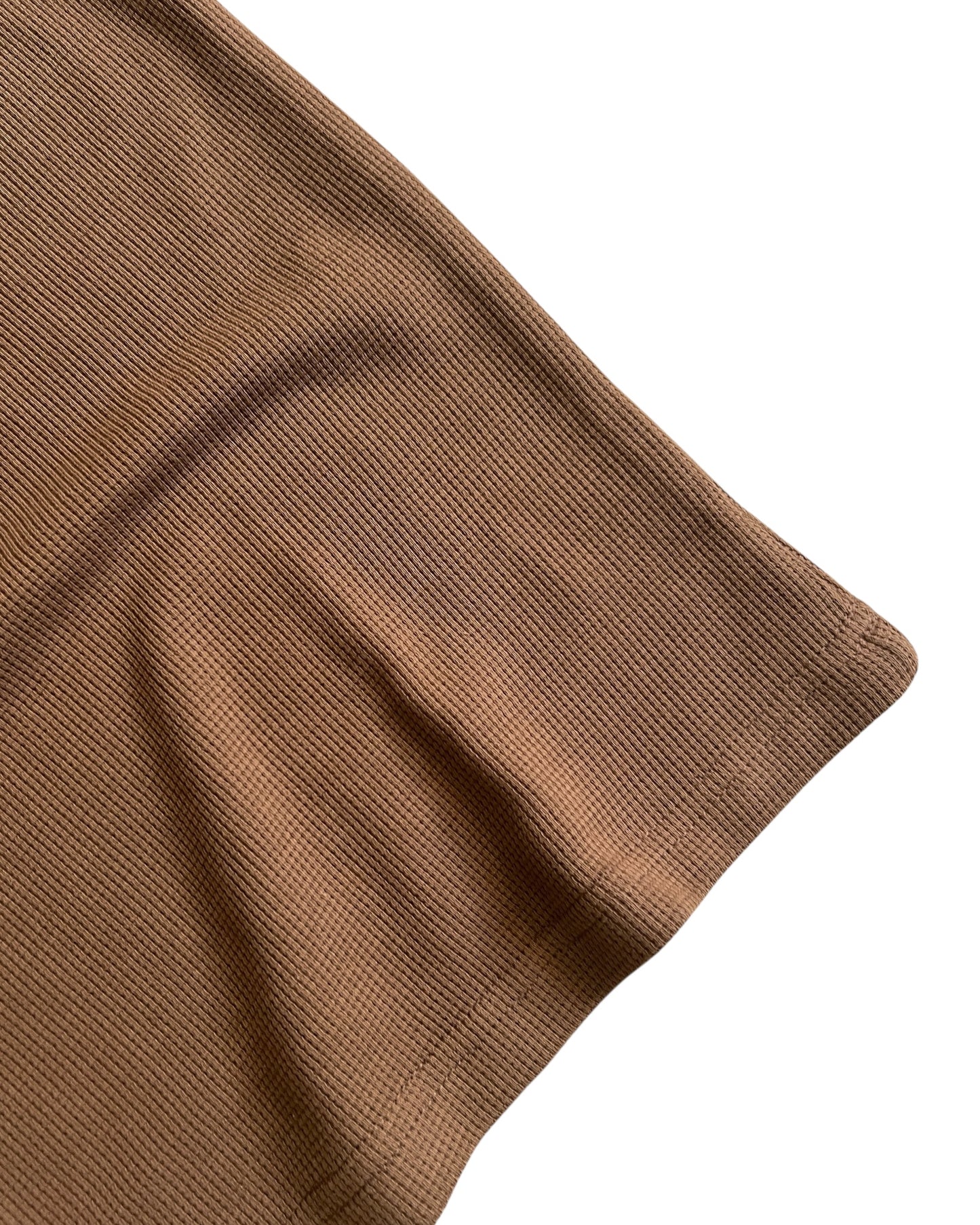 Waffle Knit T-Shirt - Earth Brown