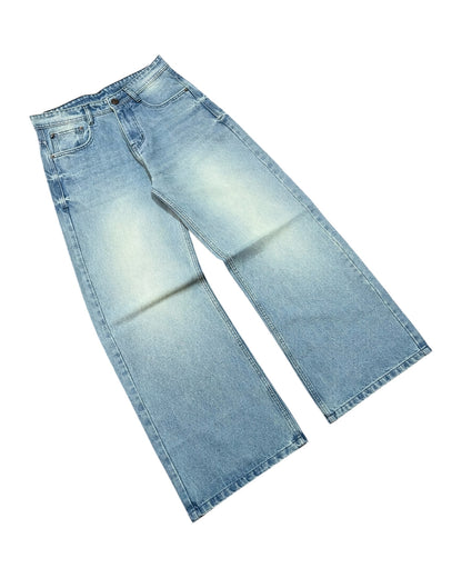 Blue Ocean Faded Wide Fit Jeans