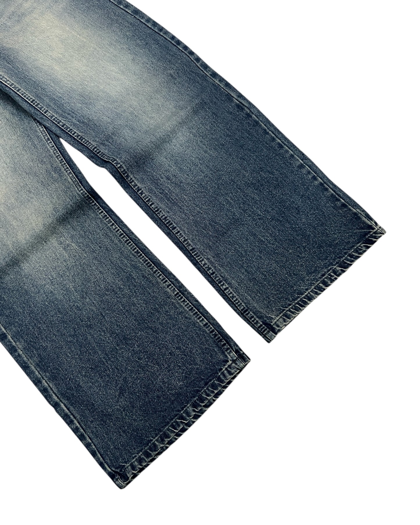 Blue Vintage Fade Wide Fit Denim