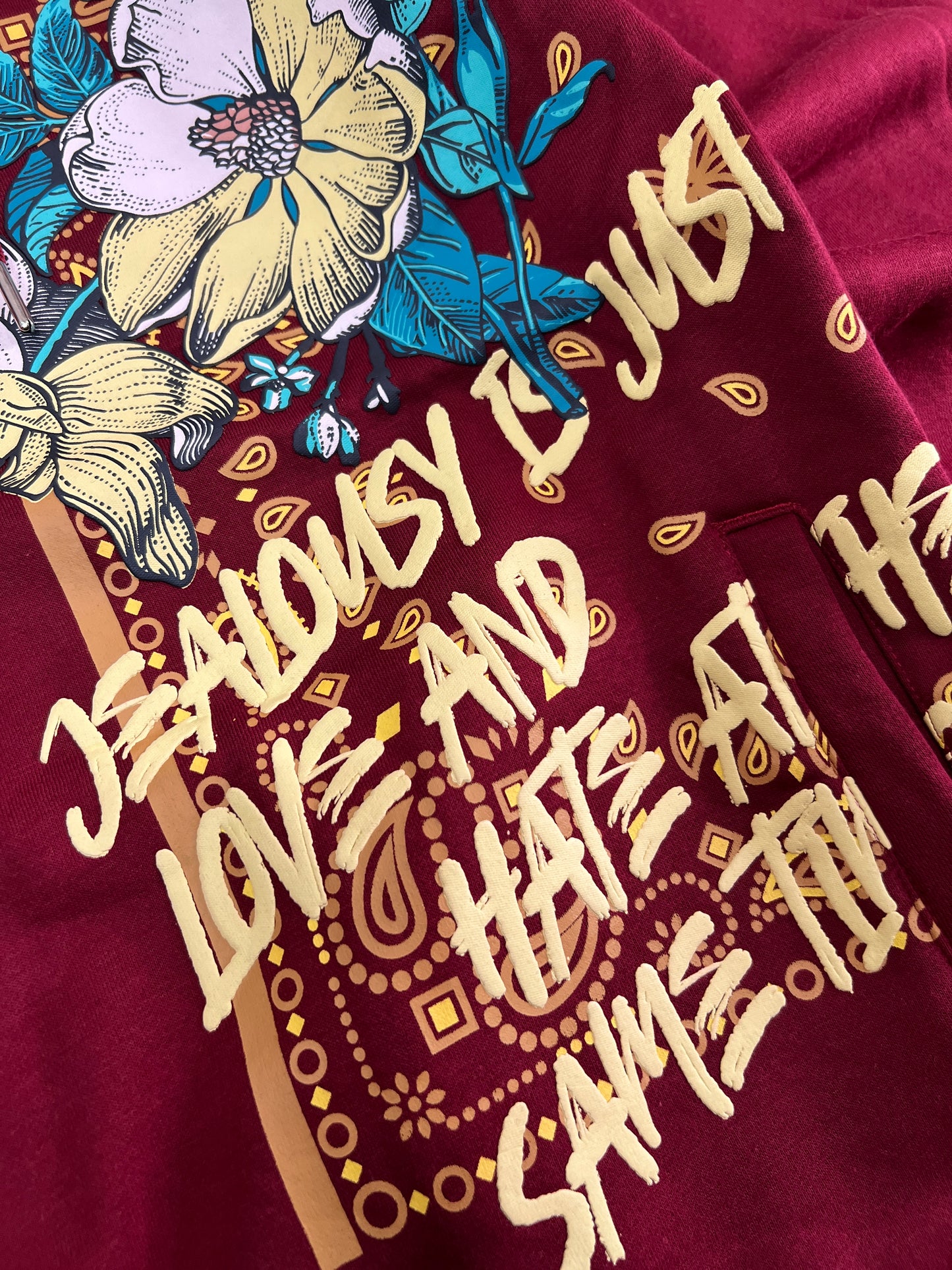 Regular Fit 310 GSM Cozy Hoodie - Maroon Red