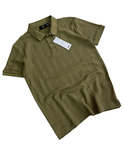 Knitted Cotton T-shirt - Green
