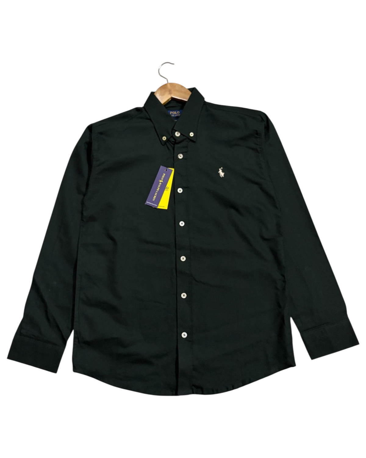 Oxford Pure Cotton Shirt - Dark Green