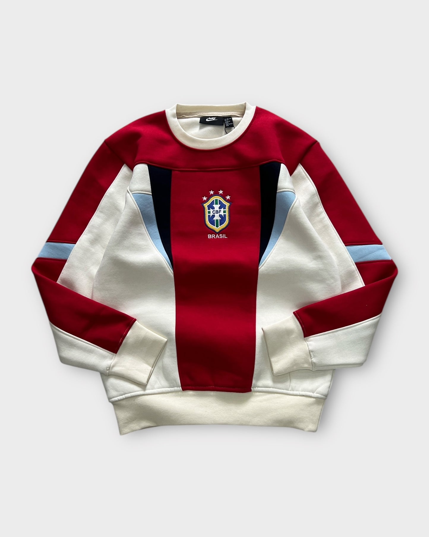 Team Brazil Panel Crewneck "400+ GSM" - Red/White