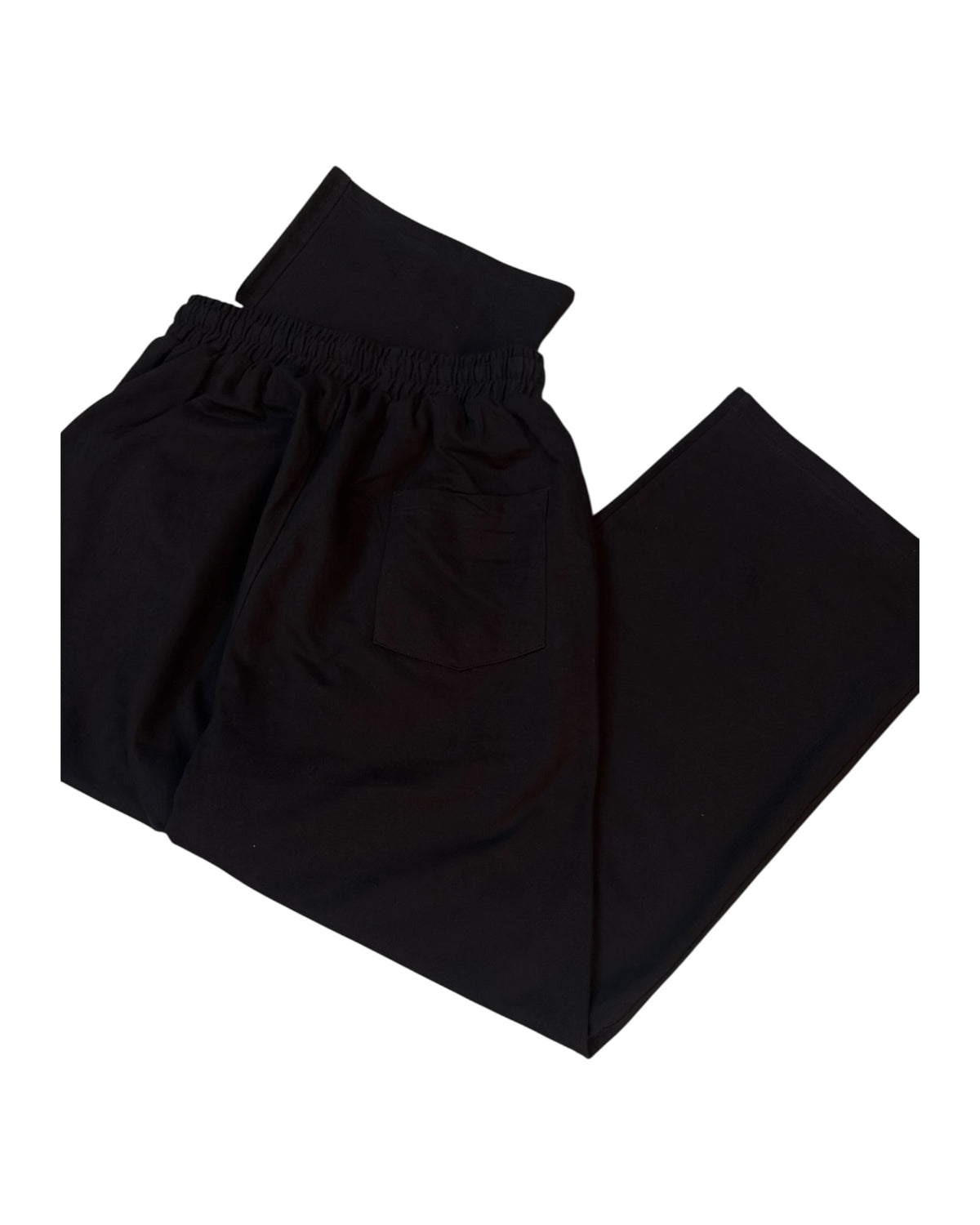 Baggy Cotton Sweatpants 300 GSM - Black