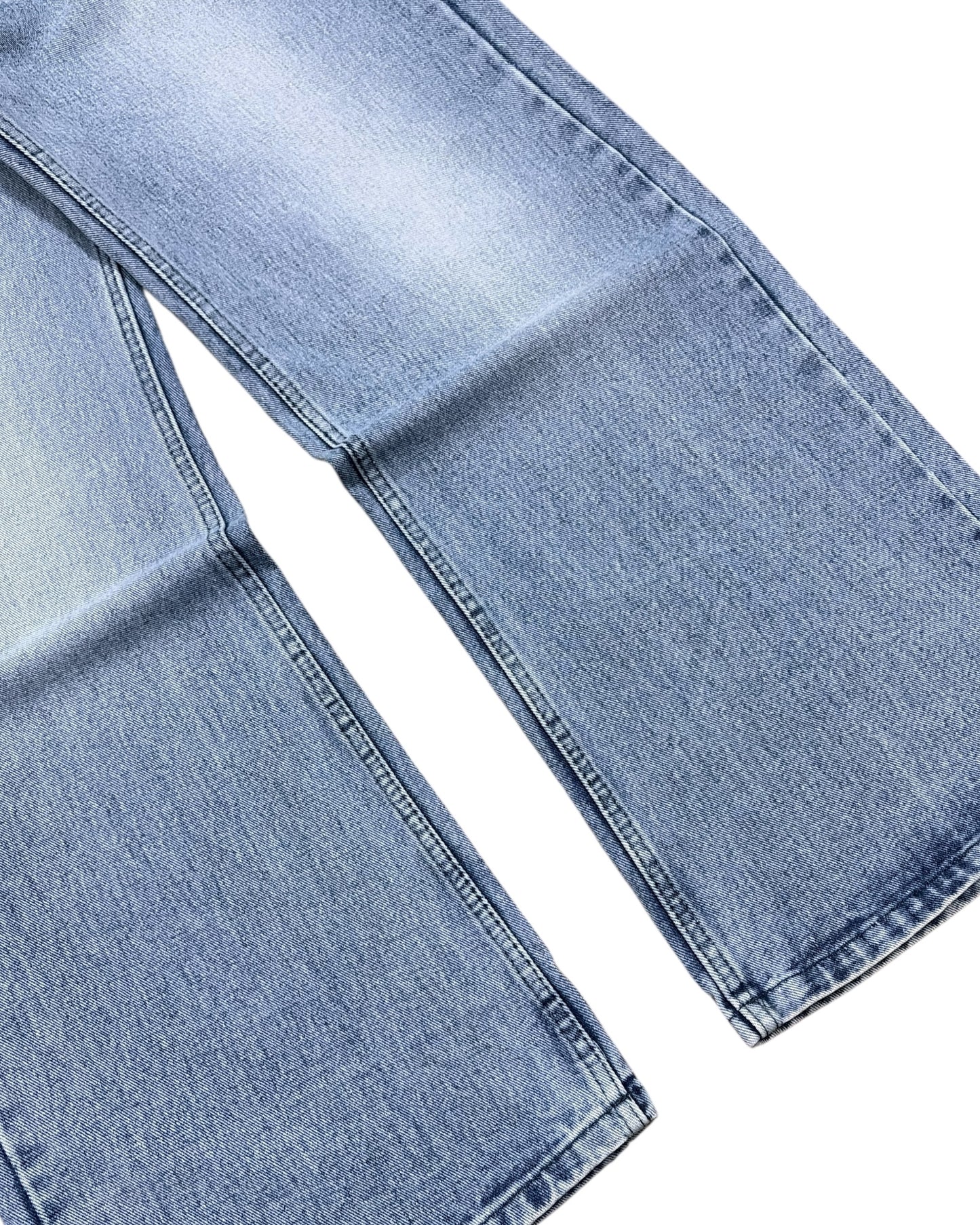 Light Blue Faded Wide Fit Jeans