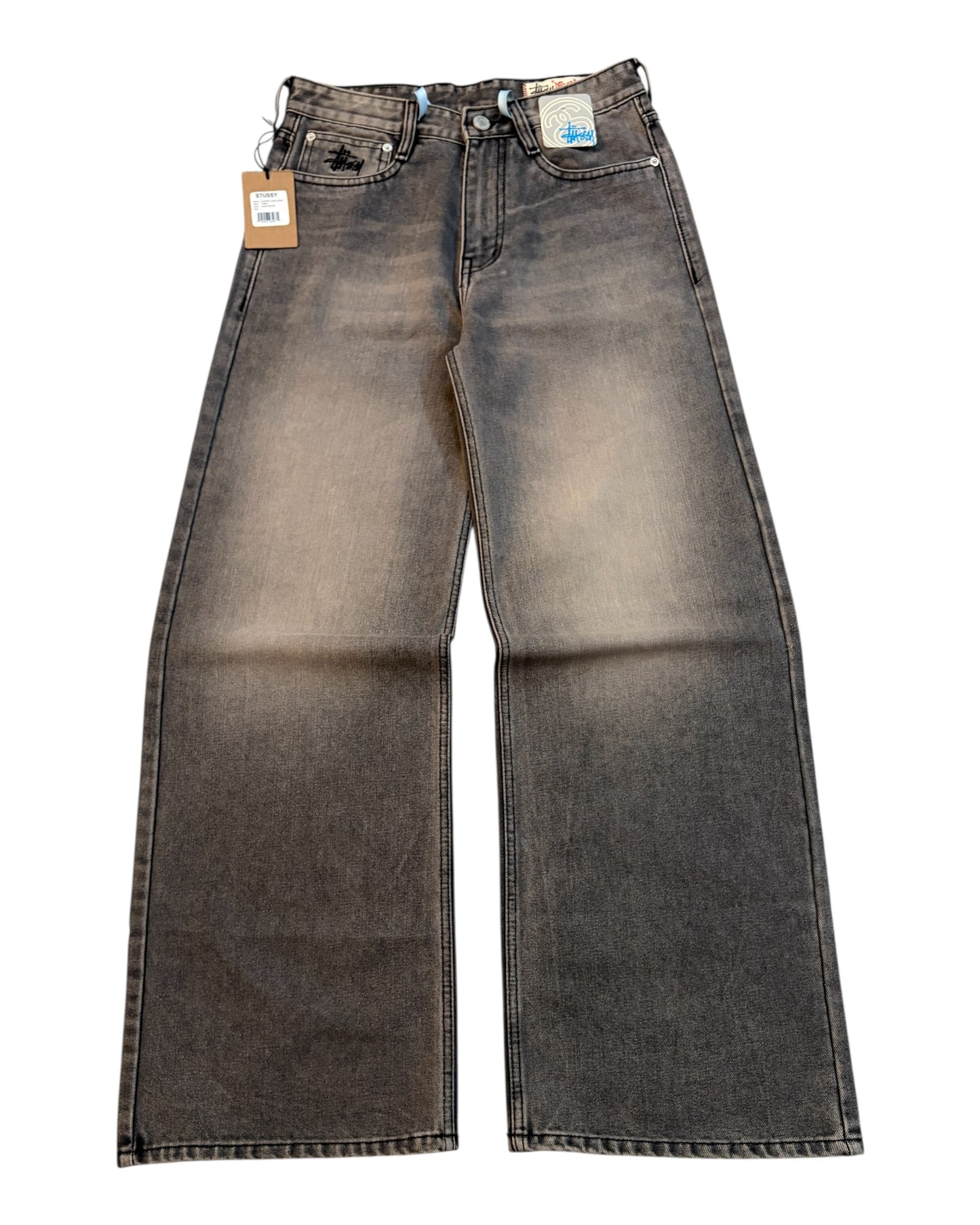 "Latest Release" STUSSY Super Wide Baggy Denim - Tinted Grey