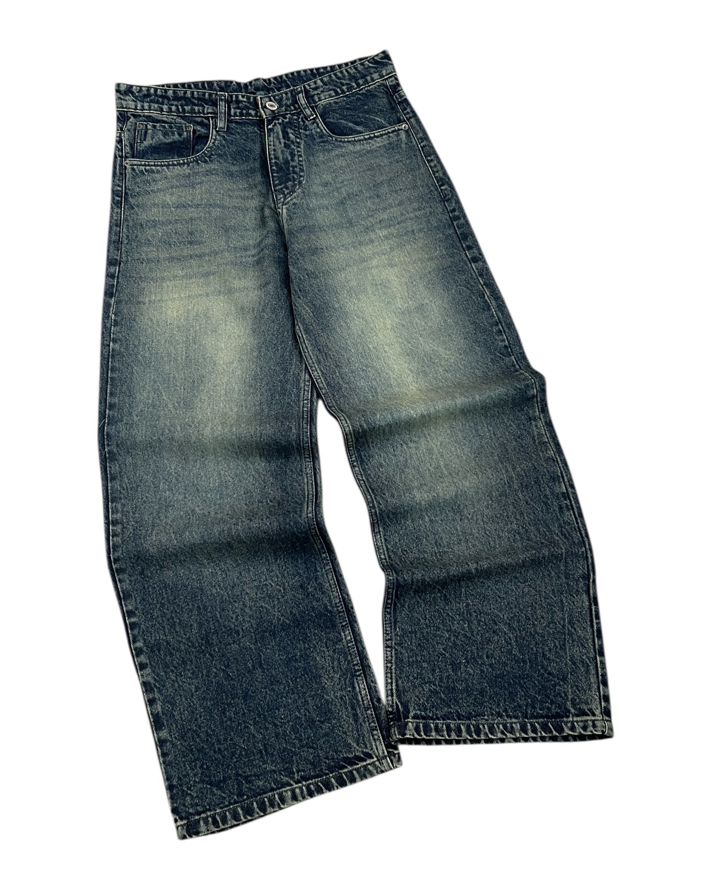 Smoky Vintage Wash Wide Fit Denim