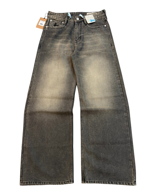 "Latest Release" STUSSY Super Wide Baggy Denim - Dusty Grey