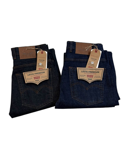 Raw Wash Bootcut Fit Jeans - Denim Blue