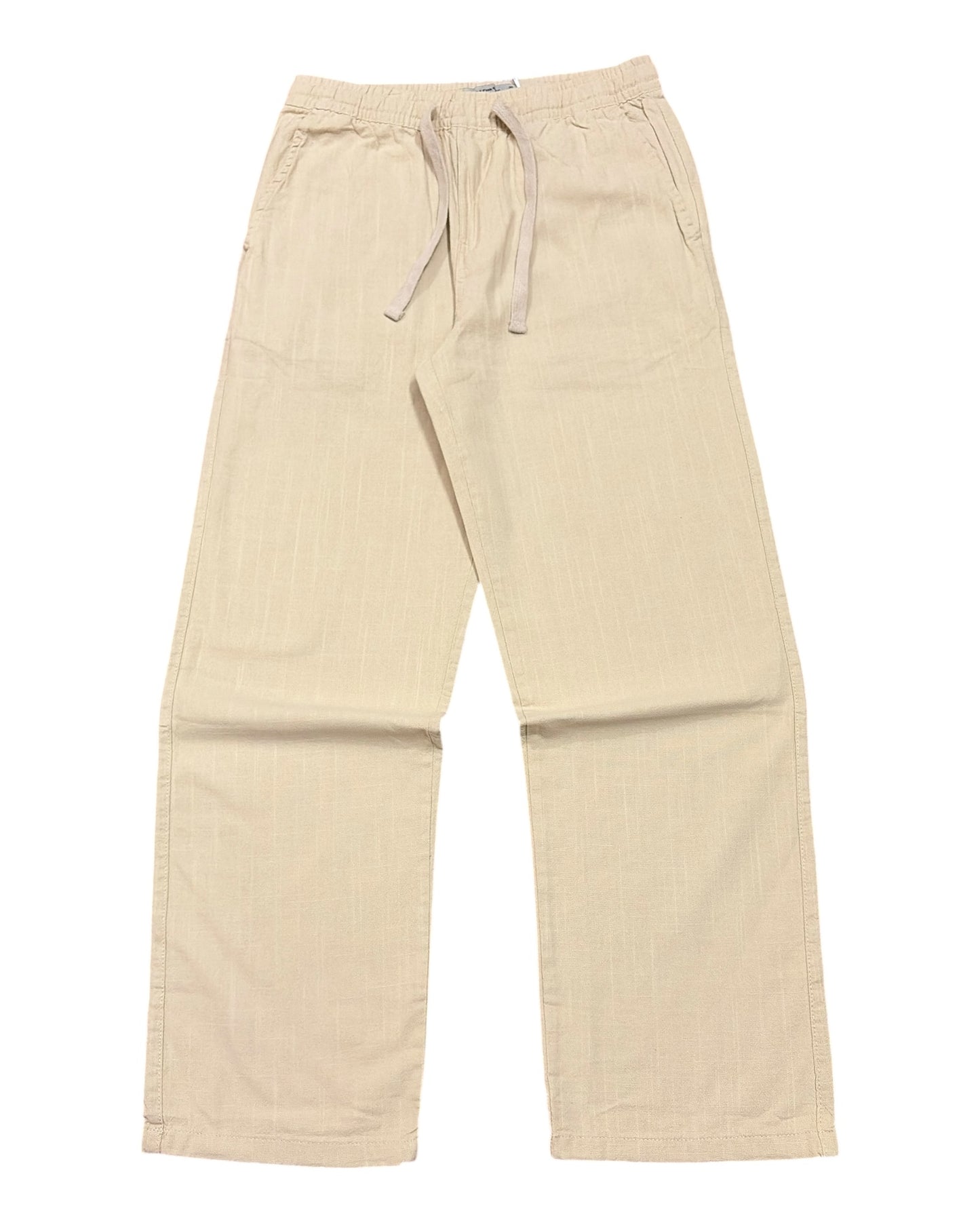 Linen Baggy Pants - Cream