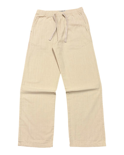 Linen Baggy Pants - Cream
