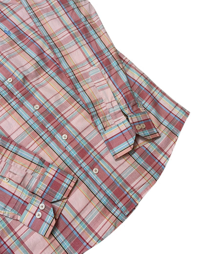 Check Pure Cotton Shirt - Pink