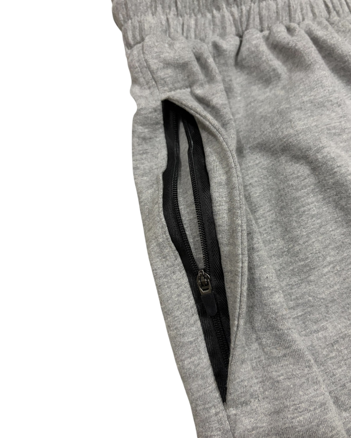 Baggy Cotton Sweatpants 300 GSM - Melange Grey